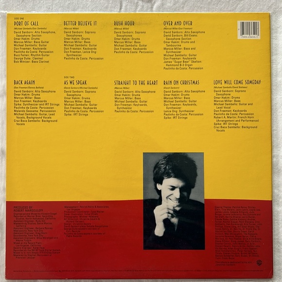 Vintage Vinyl - DAVID SANBORN -  AS WE SPEAK - Picture 2 of 4